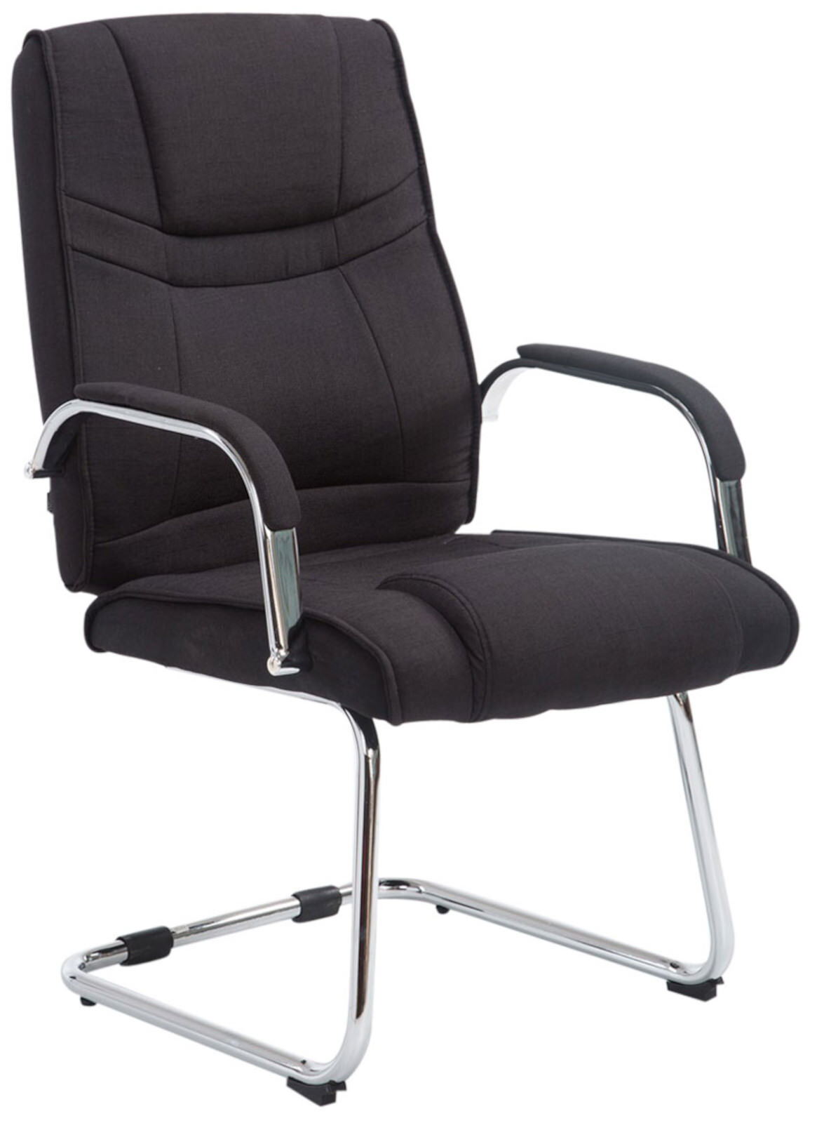 2er Set Stühle Attila Stoff, schwarz