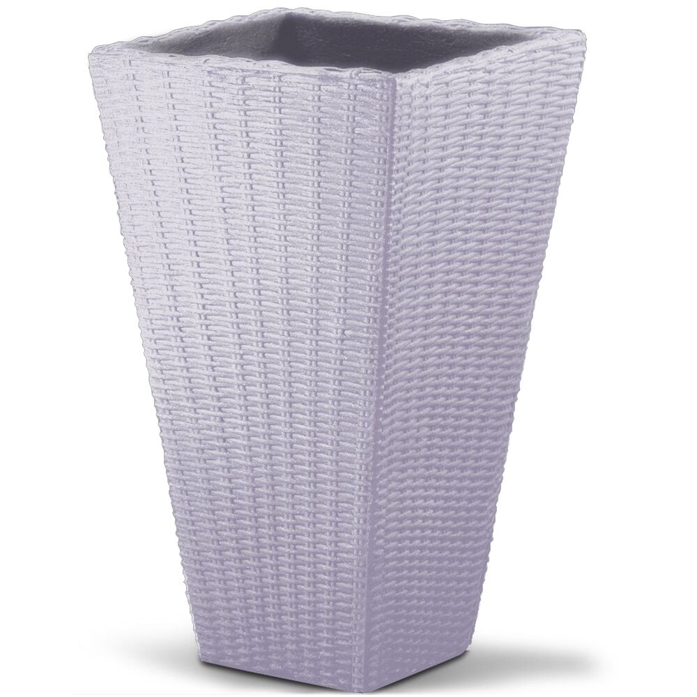 Blumentopf Sand Polyrattan-Optik 70x40x40cm