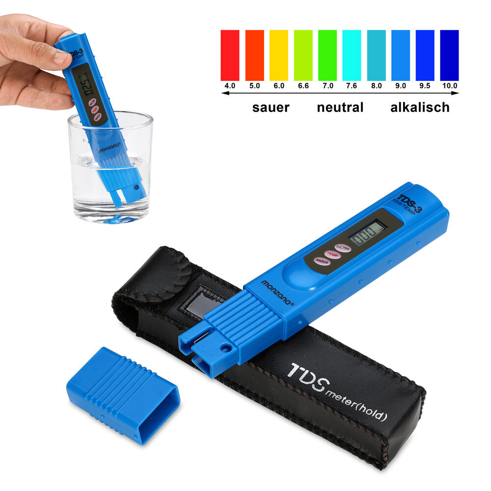 Digitaler TDS-3 Wasser Tester mit LCD Anzeige + Batterie