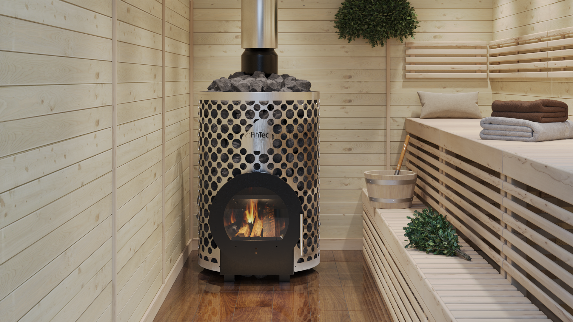FinTec Holz-Saunaofen JONTE