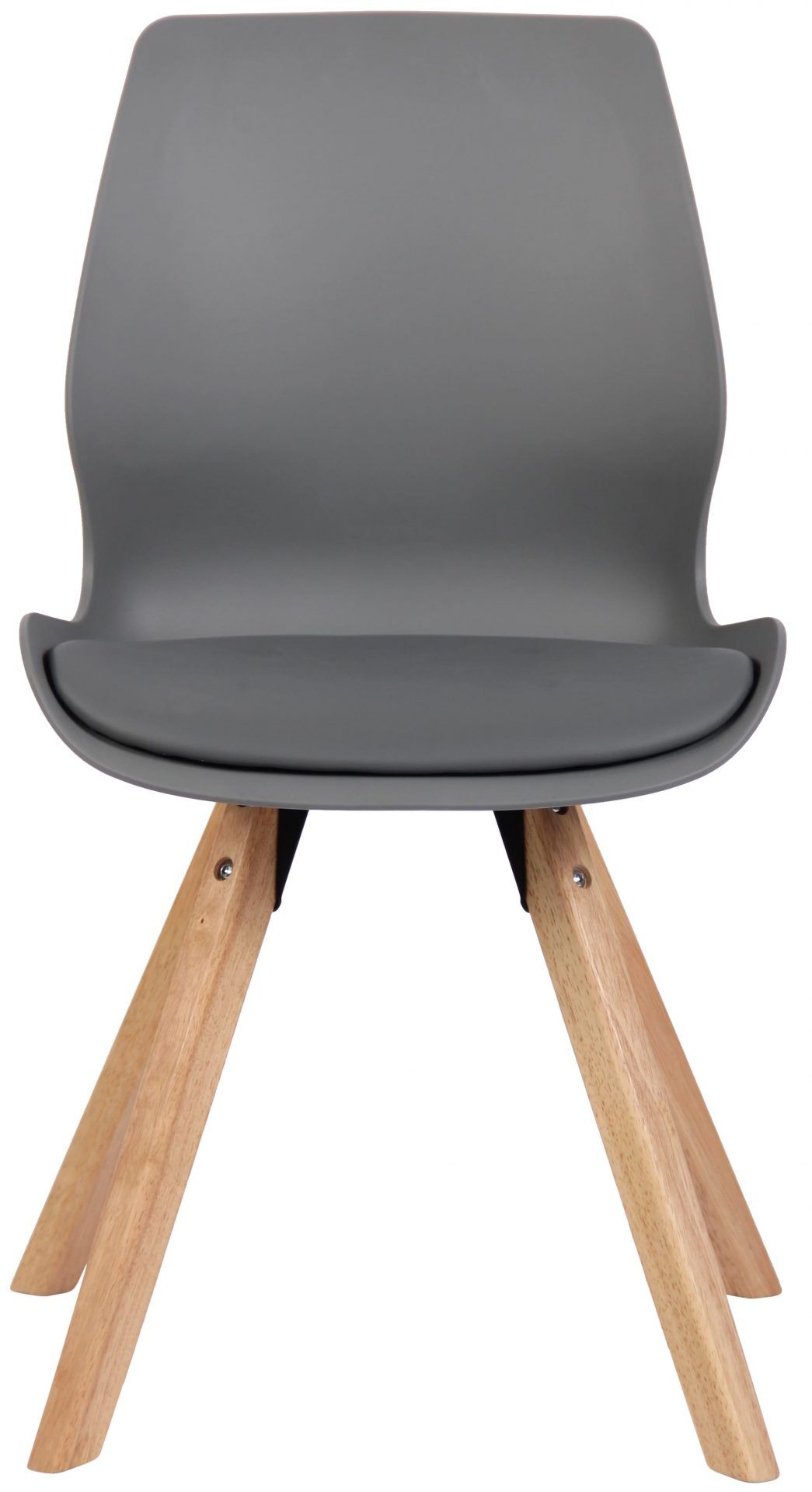 Stuhl Luna Kunststoff, grau