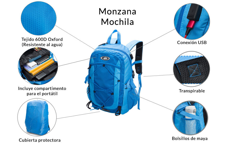 Sportrucksack Blau 35L