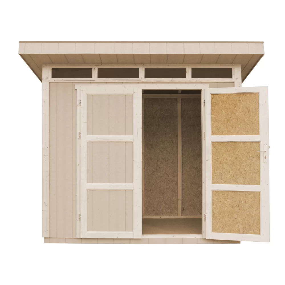 Pultdach Gartenhaus Norge 1 mit LP® SmartSide® M901A – 250 x 118 cm – 3 m2