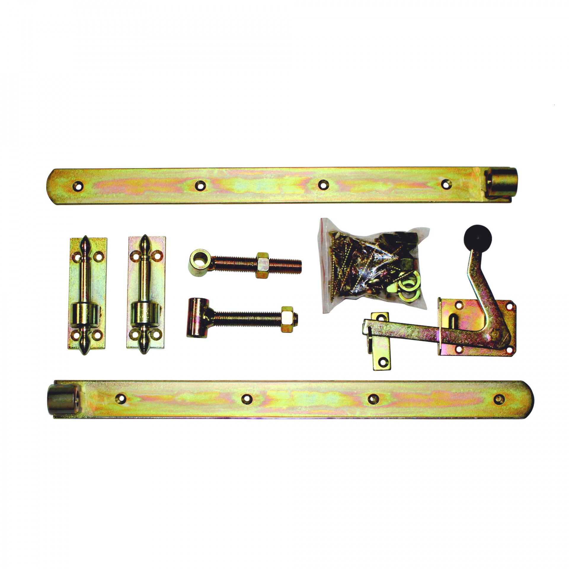 Einzeltor-Beschlag Premium, verzinkt, katonverpackt, Überwurfbeschlag, für Torbreiten bis 1 m