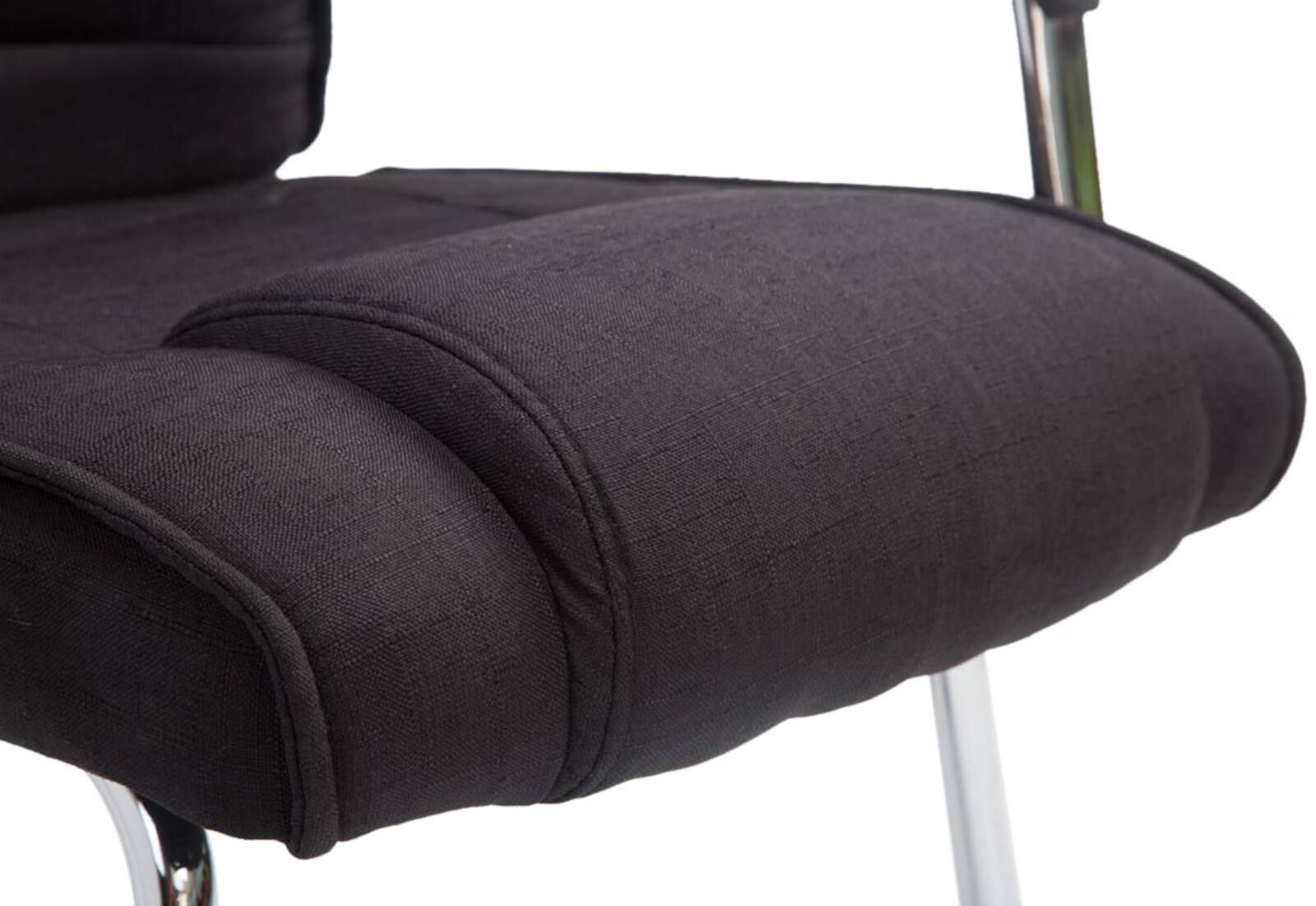 2er Set Stühle Attila Stoff, schwarz