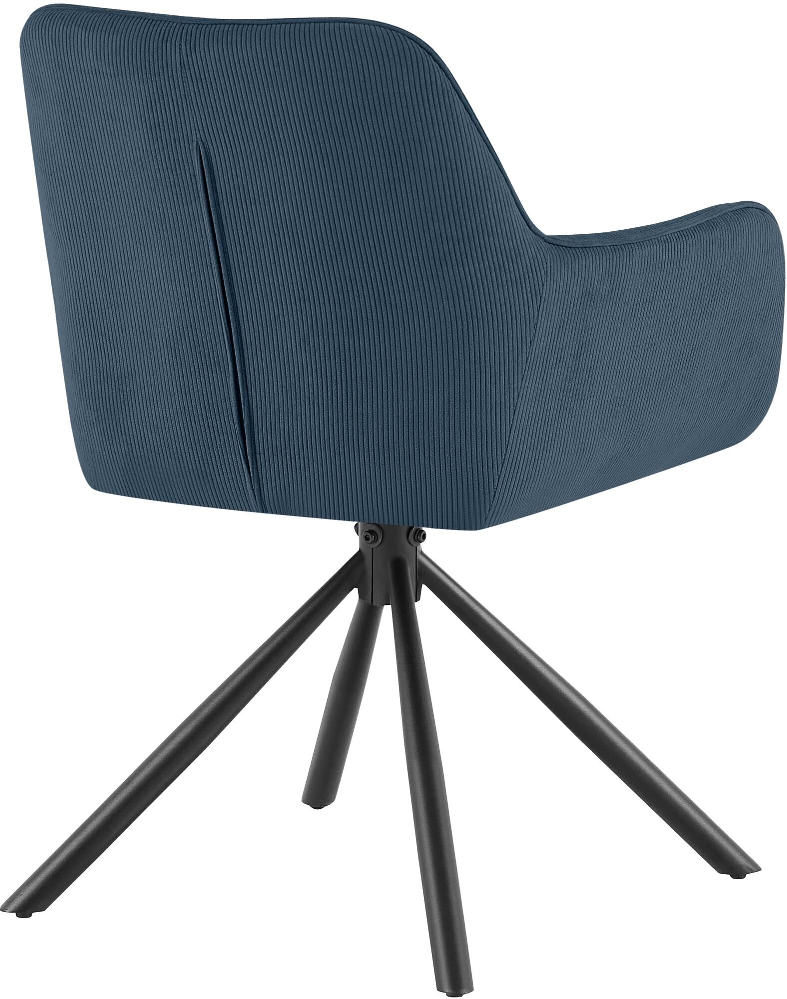 Stuhl Tipton Cord, blau