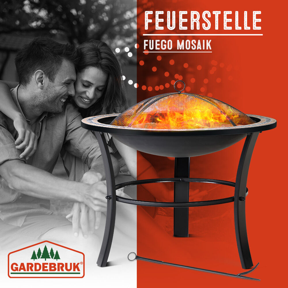 Feuerschale Fuego Mosaik Stahl Ø76cm