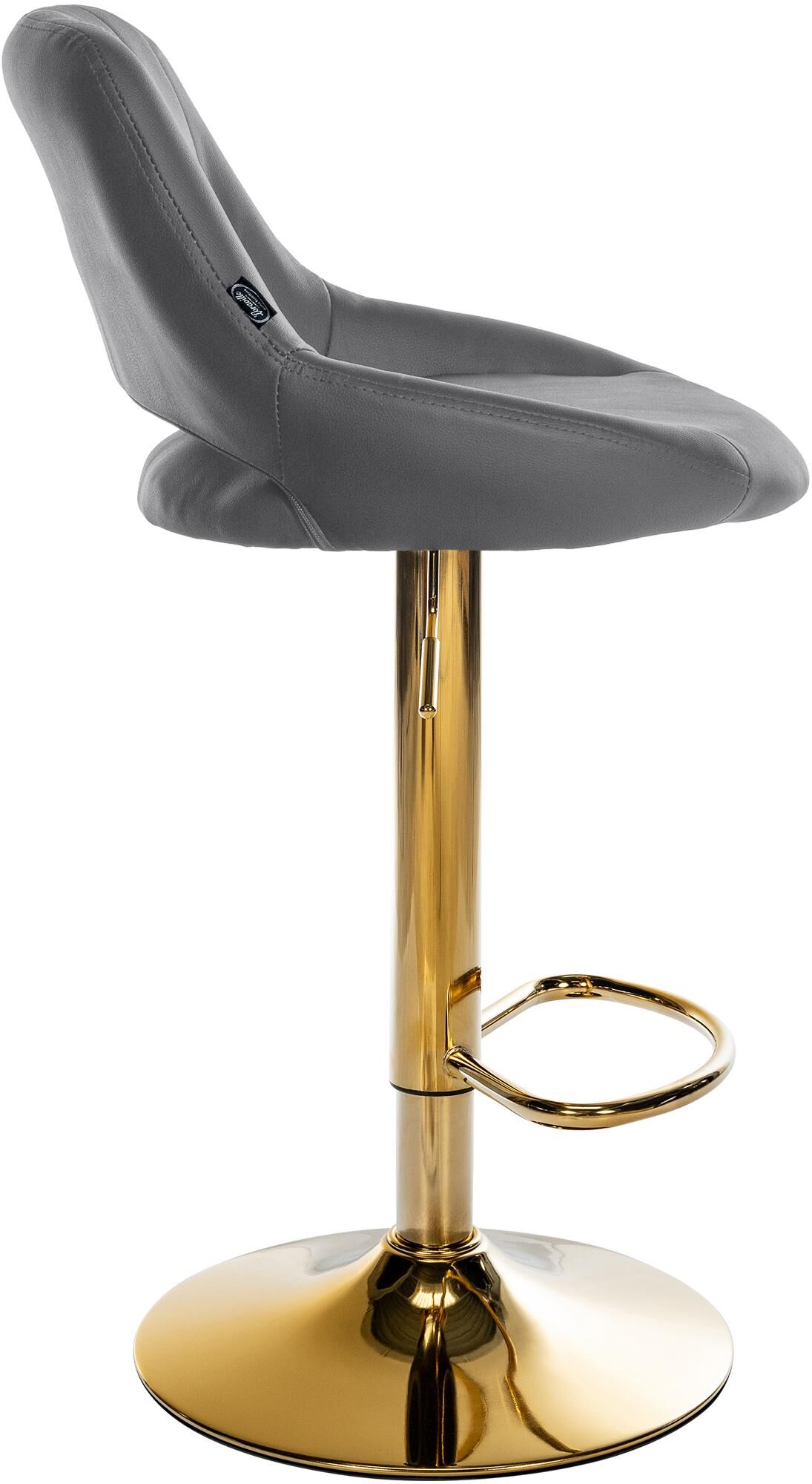 2er Set Barhocker Milet Kunstleder G, grau