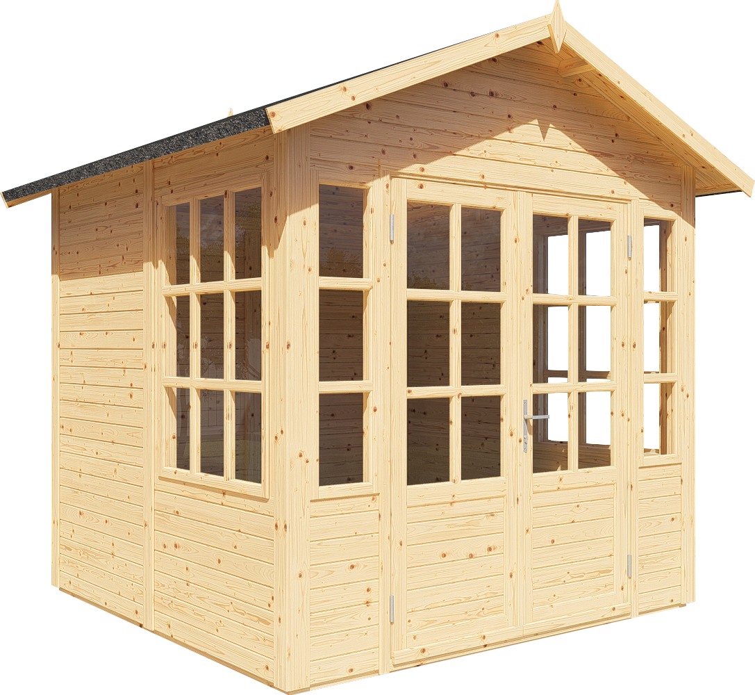 Gartenhaus TEAHOUSE naturbelassen 234 x 226 cm