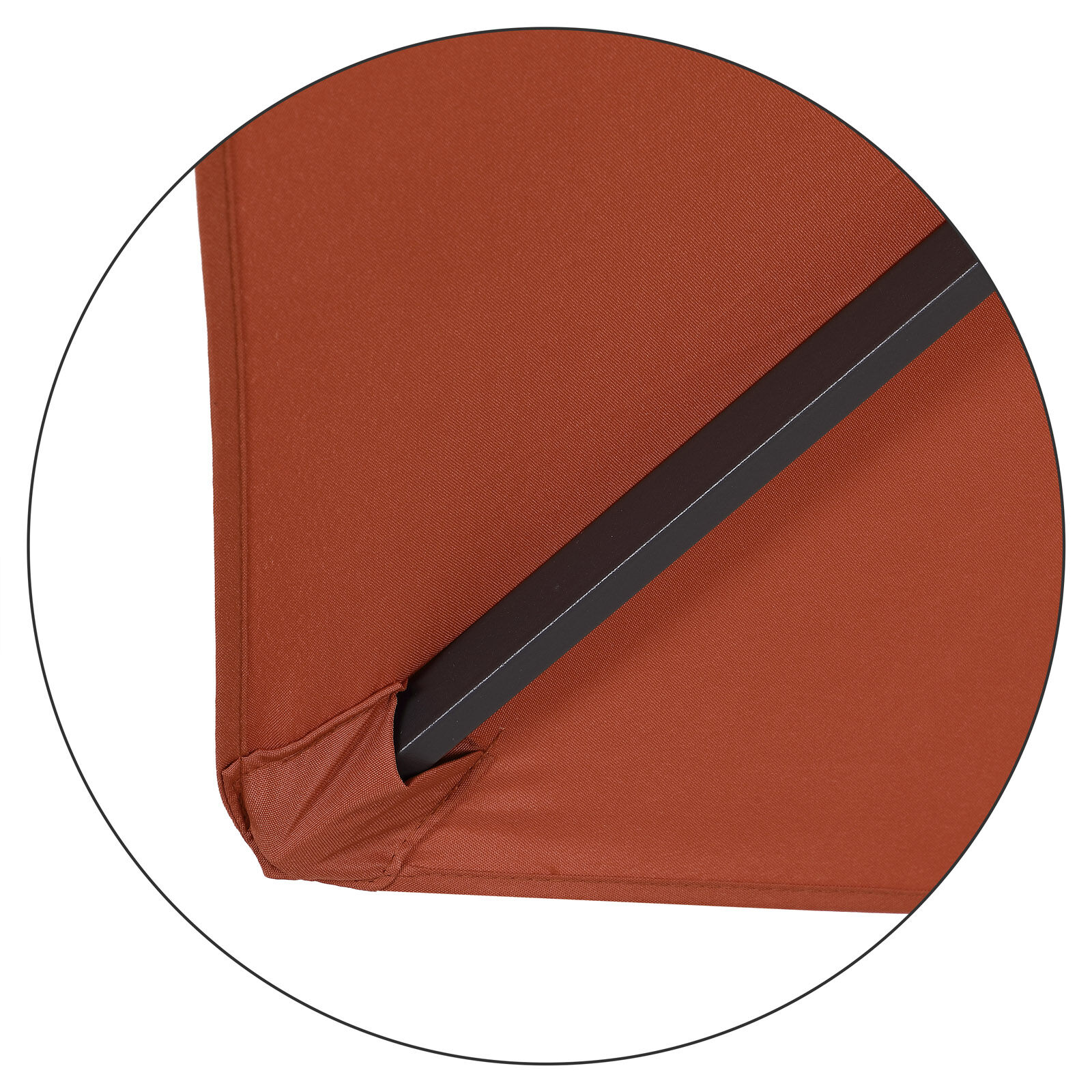 Sonnenschirm Tahiti Terrakotta Alu Ø300cm UV-Schutz 80+