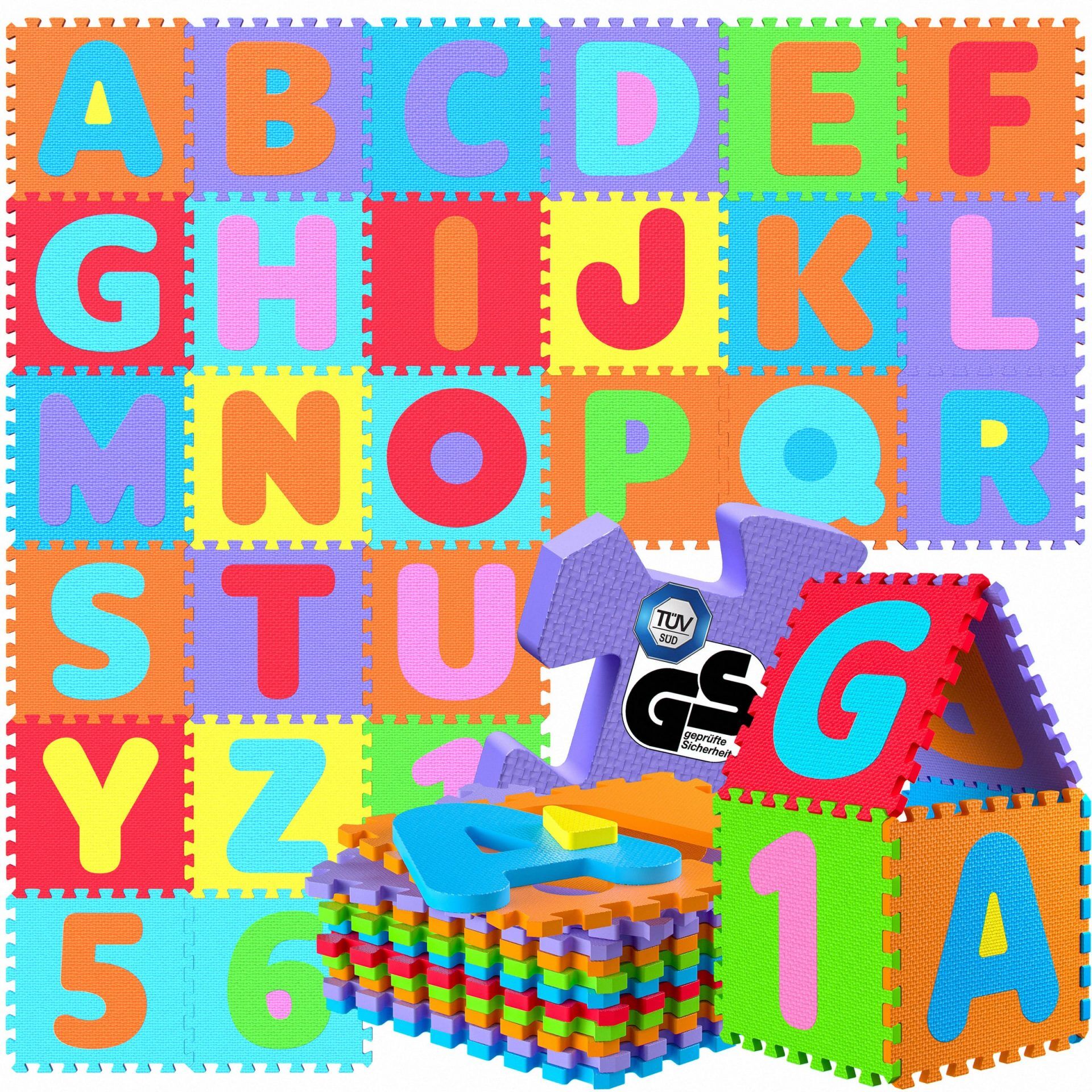 Puzzlematte 86-tlg Bunt