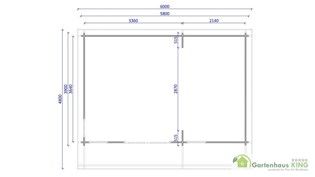 Gartenhaus York 27 - 40216 Grundriss