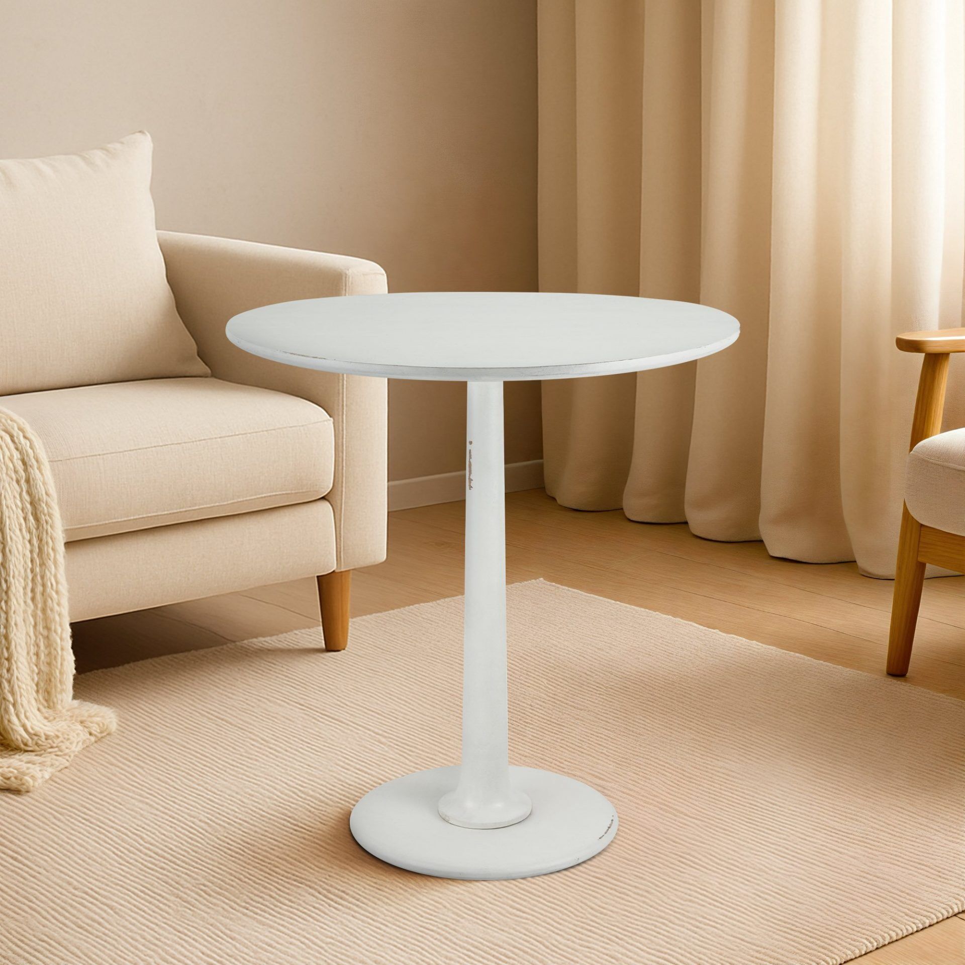 Beistelltisch Morristown 70, antik weiß