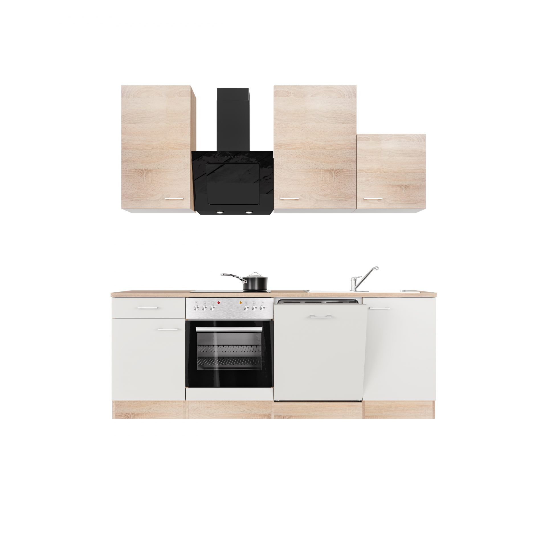 Küchenzeile SAMOA 220 cm mit E-Geräten