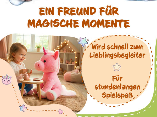 Kuscheltier Einhorn 72cm