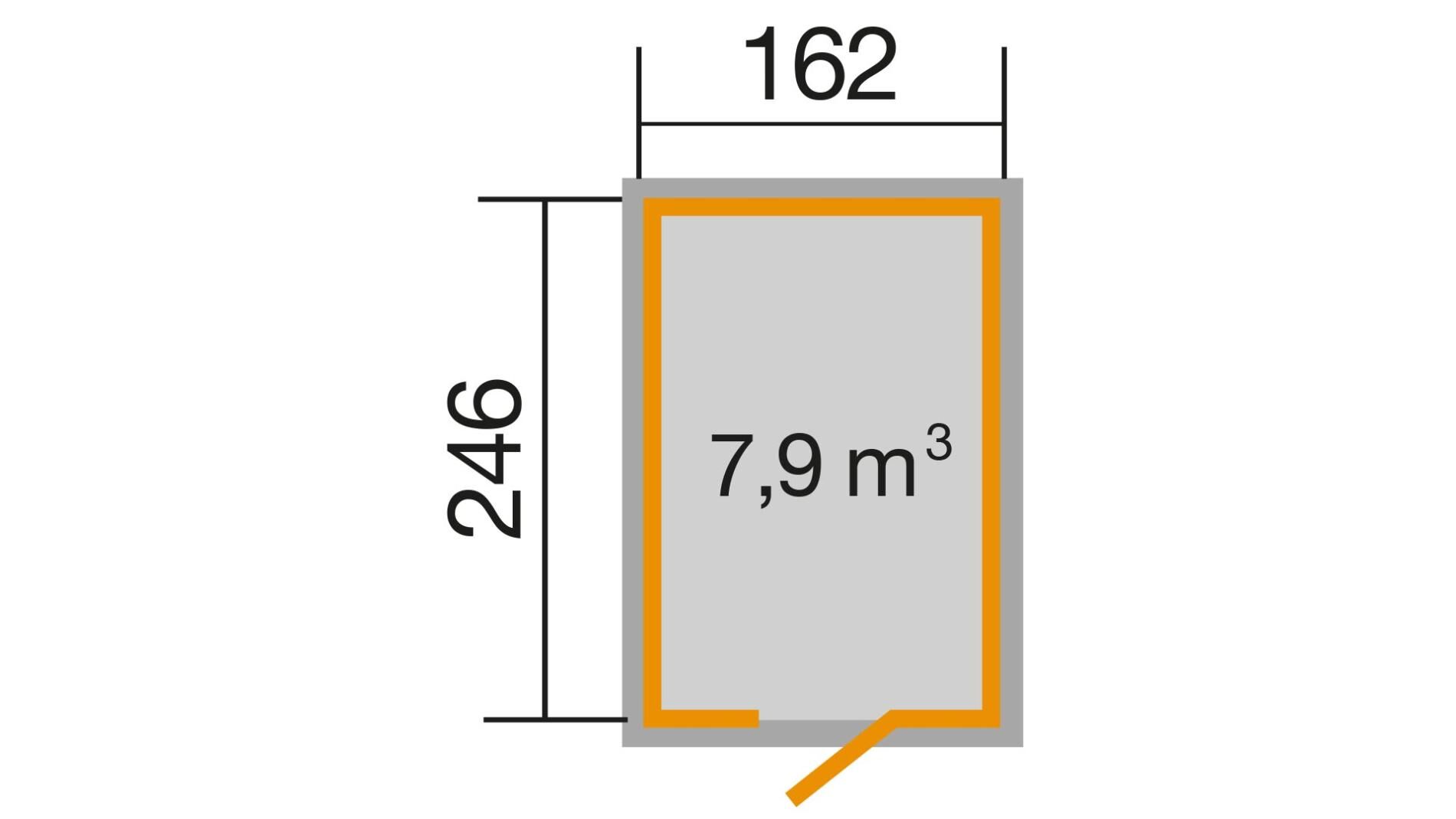 weka Schwedenhaus Gartenhaus 2,0x2,9m