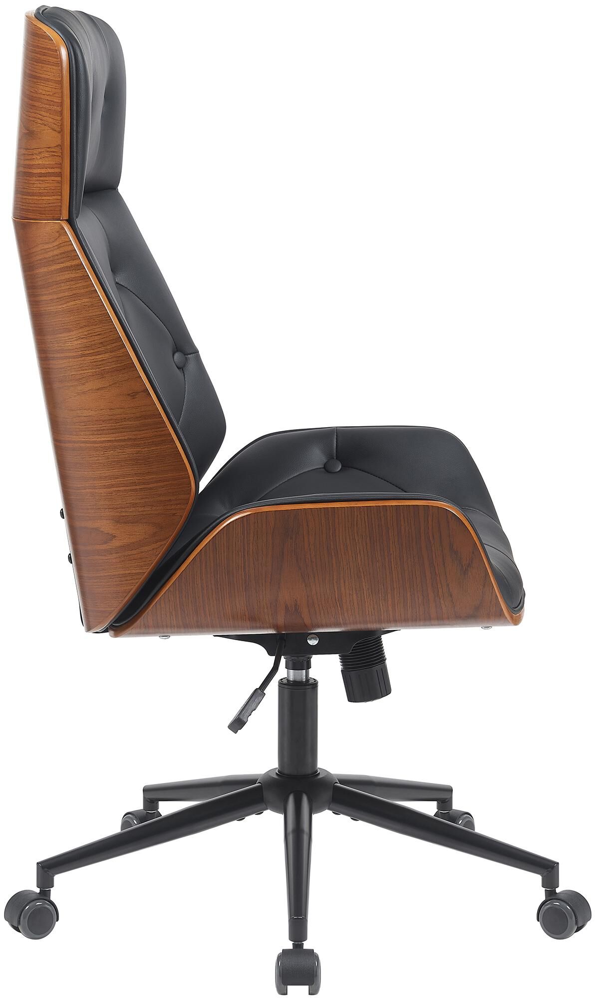 Bürostuhl Martil walnuss/schwarz, schwarz