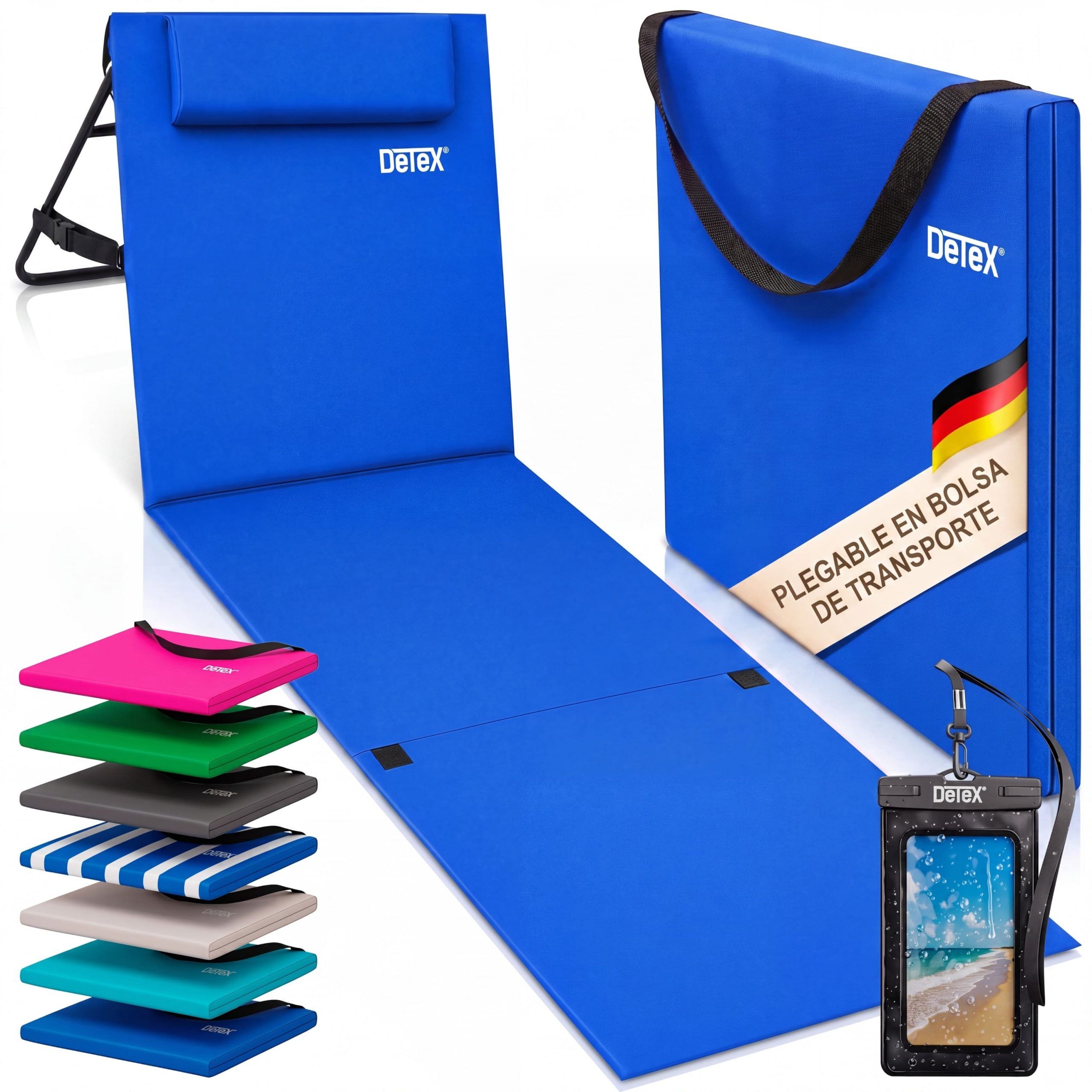 Strandmatte Blau 158x56x46cm