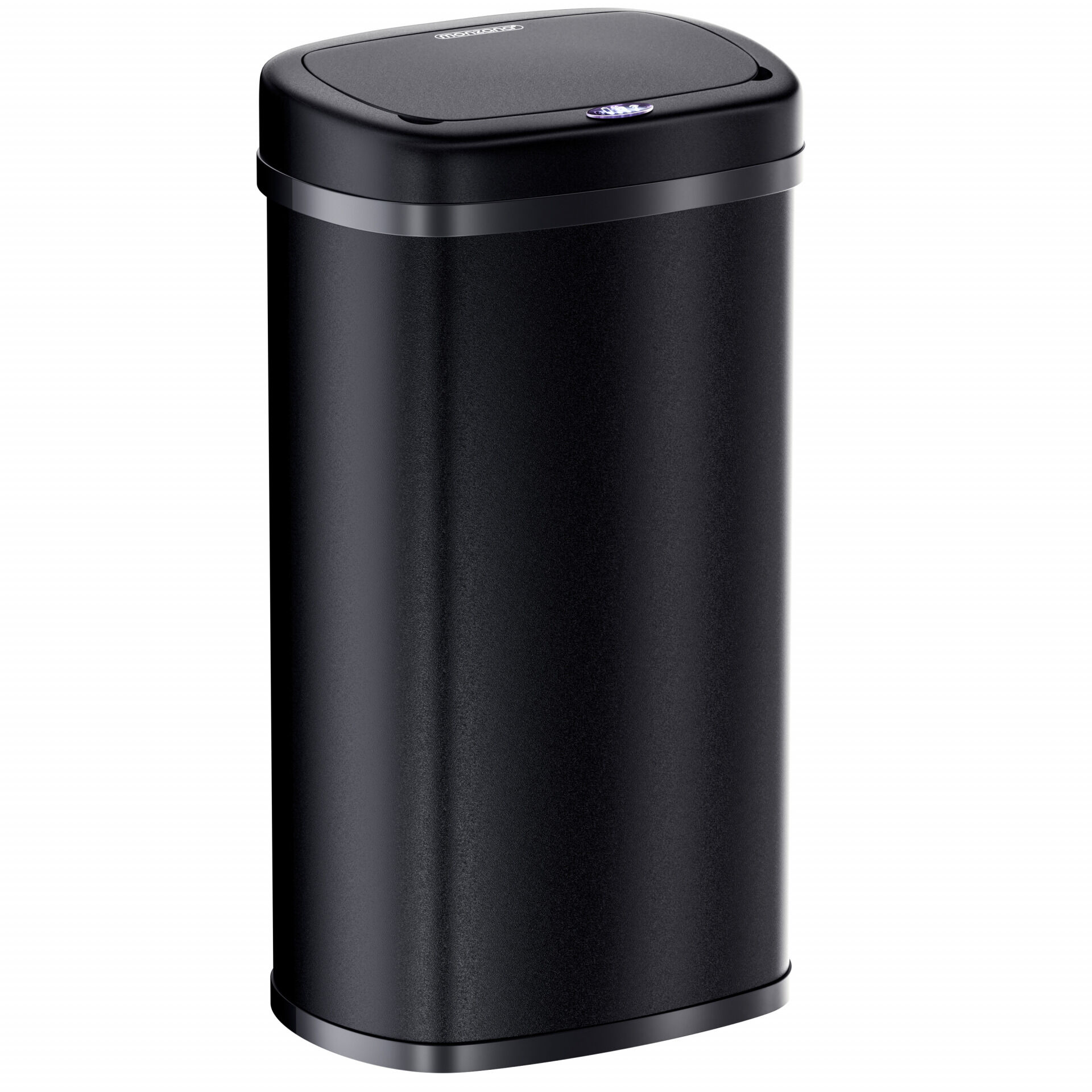 Sensor Mülleimer Edelstahl Schwarz 50L