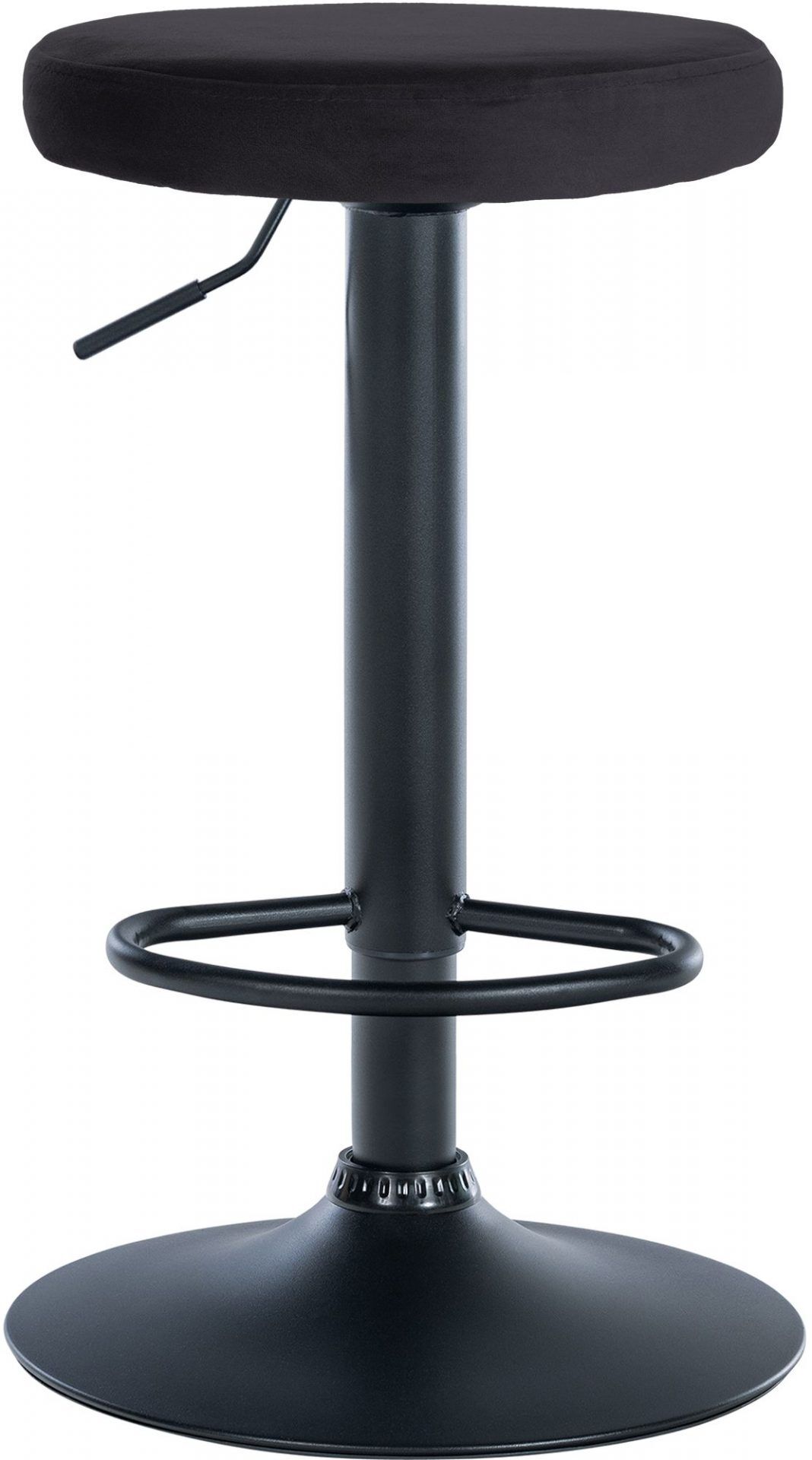 2er Set Barhocker Ponte Samt schwarz, schwarz