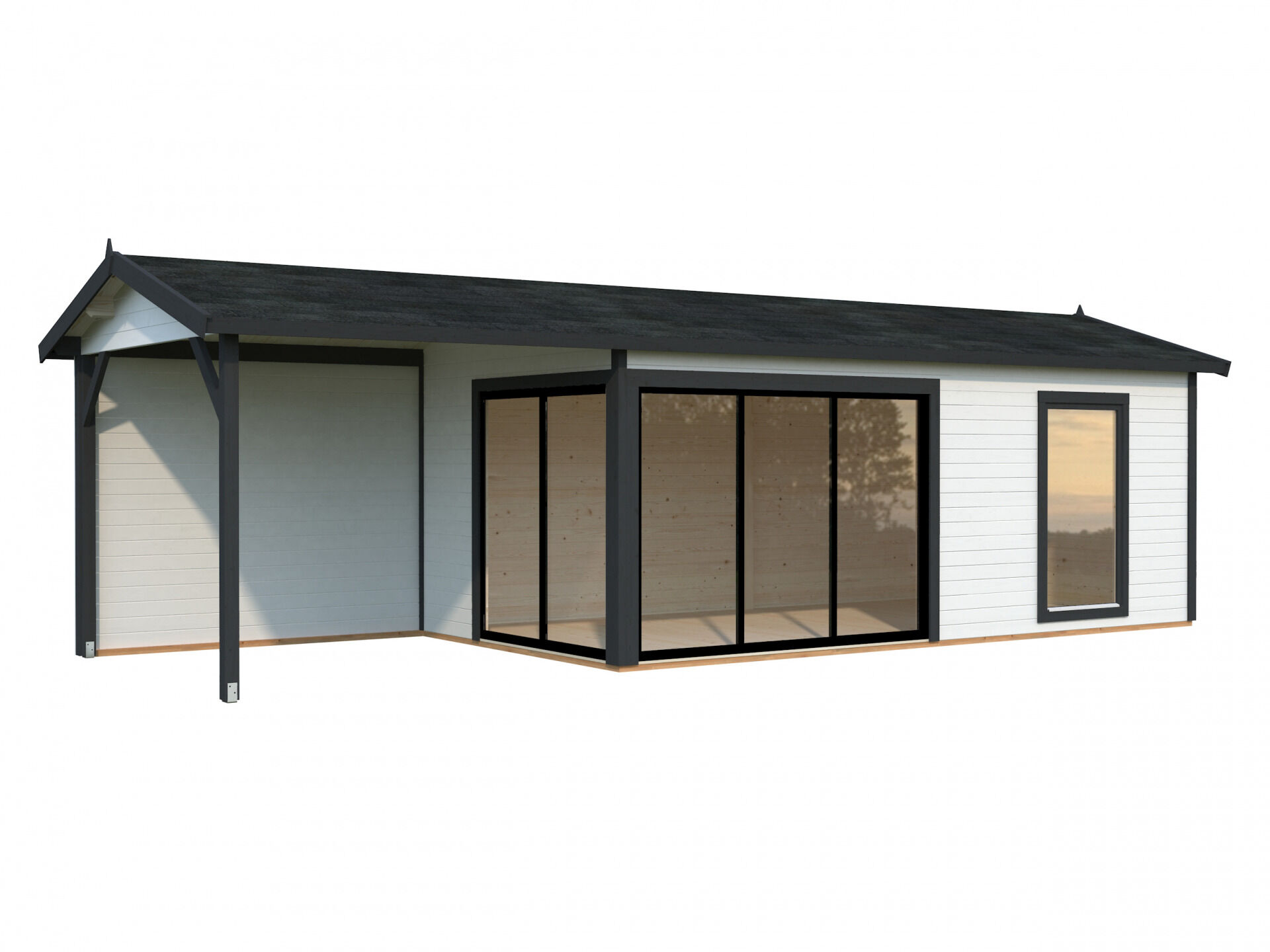 Palmako Gartenhaus Amanda 17,1+7,8 m² Slide