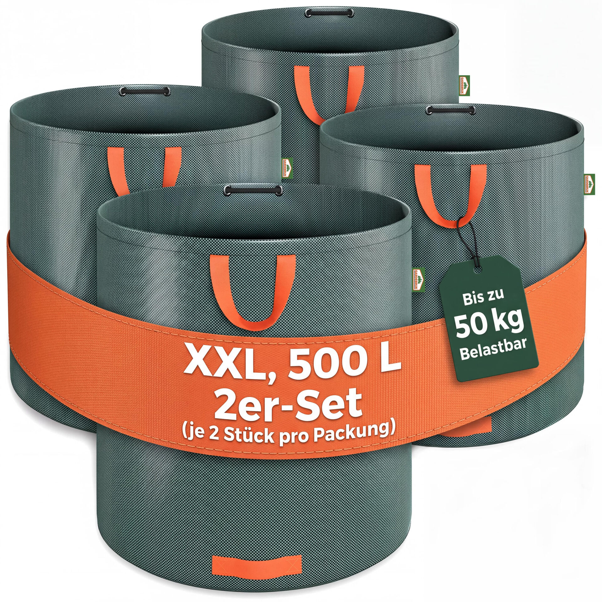 Gartenabfallsack 4er-Set je 500 Liter