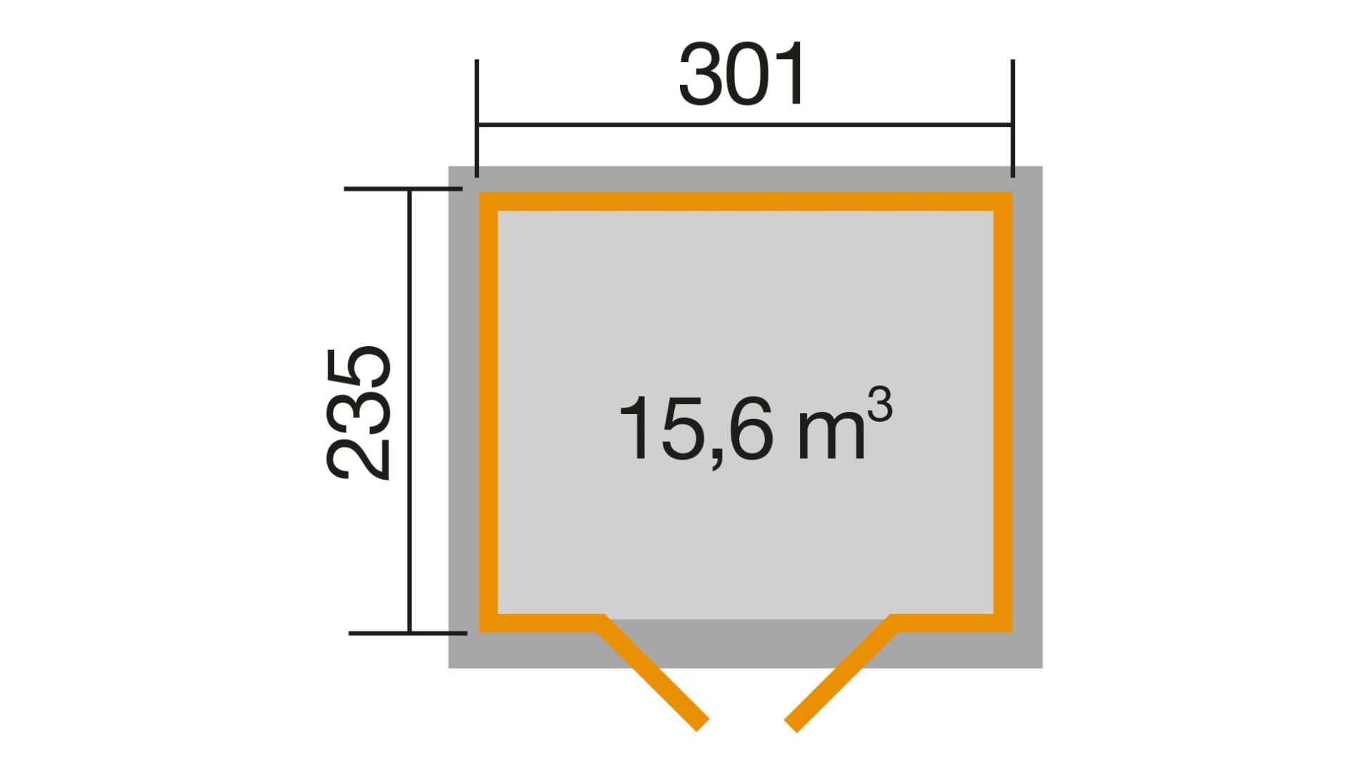 weka Gartenhaus 122 - 3,8x2,7m