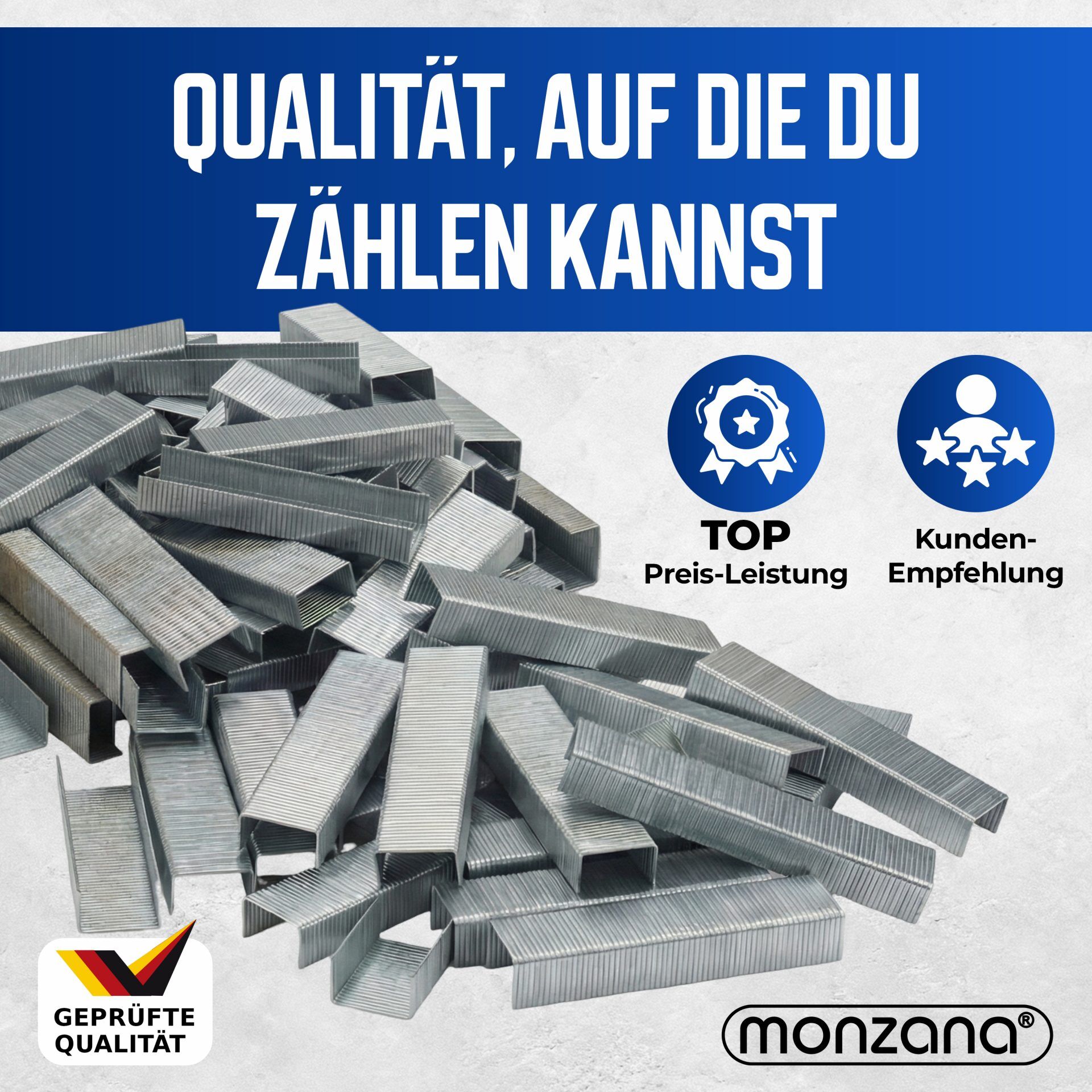 Tackerklammern 5000 Stück L= 12mm, B= 5,8mm