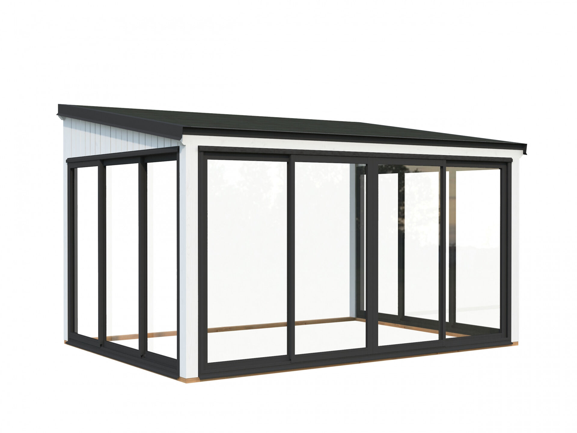 Palmako Gartenzimmer Glashaus Lumi 11,6 m² Slide