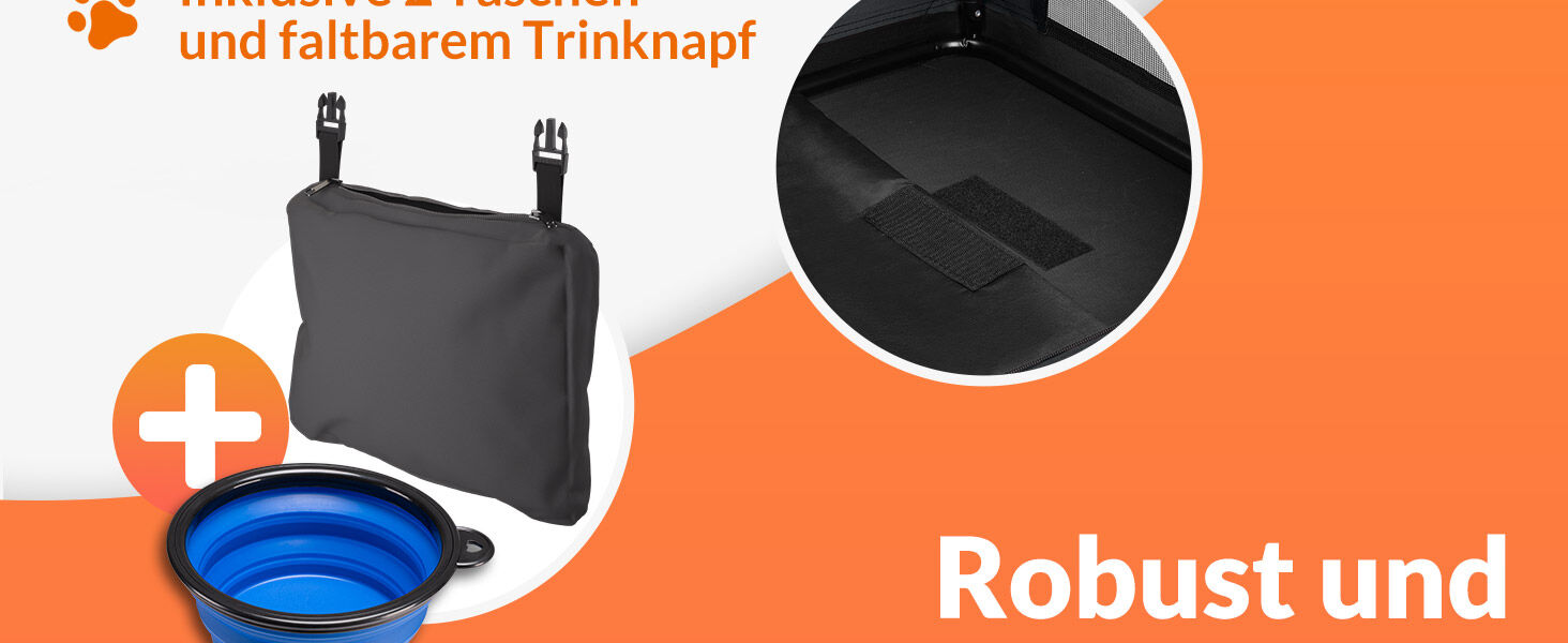 Hundebox faltbar M 60x42x44cm Anthrazit
