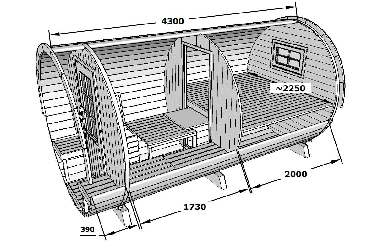 Campingfass 430 DELUXE Montiert