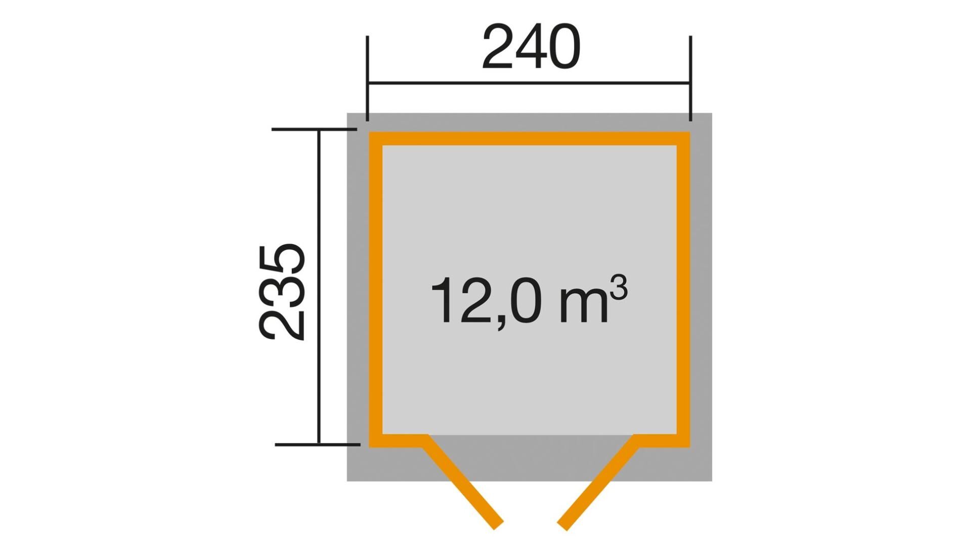 weka Gartenhaus 122 - 2,9x2,7m