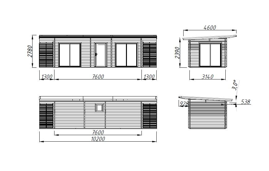 Palmako Ferienhaus Cecilia 21,8 m2