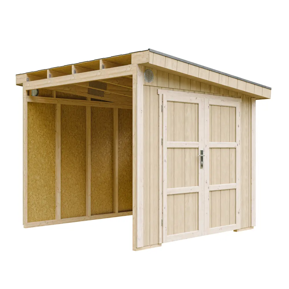 Pultdach Gartenhaus Norge 9 mit LP® SmartSide® M938B – 236 x 250 cm – 6 m2