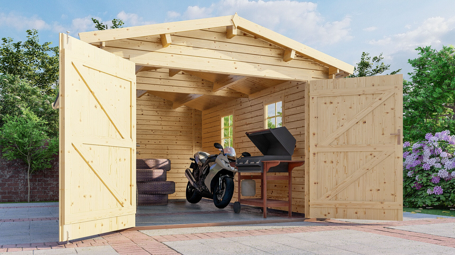 Holzgarage Schweden 32