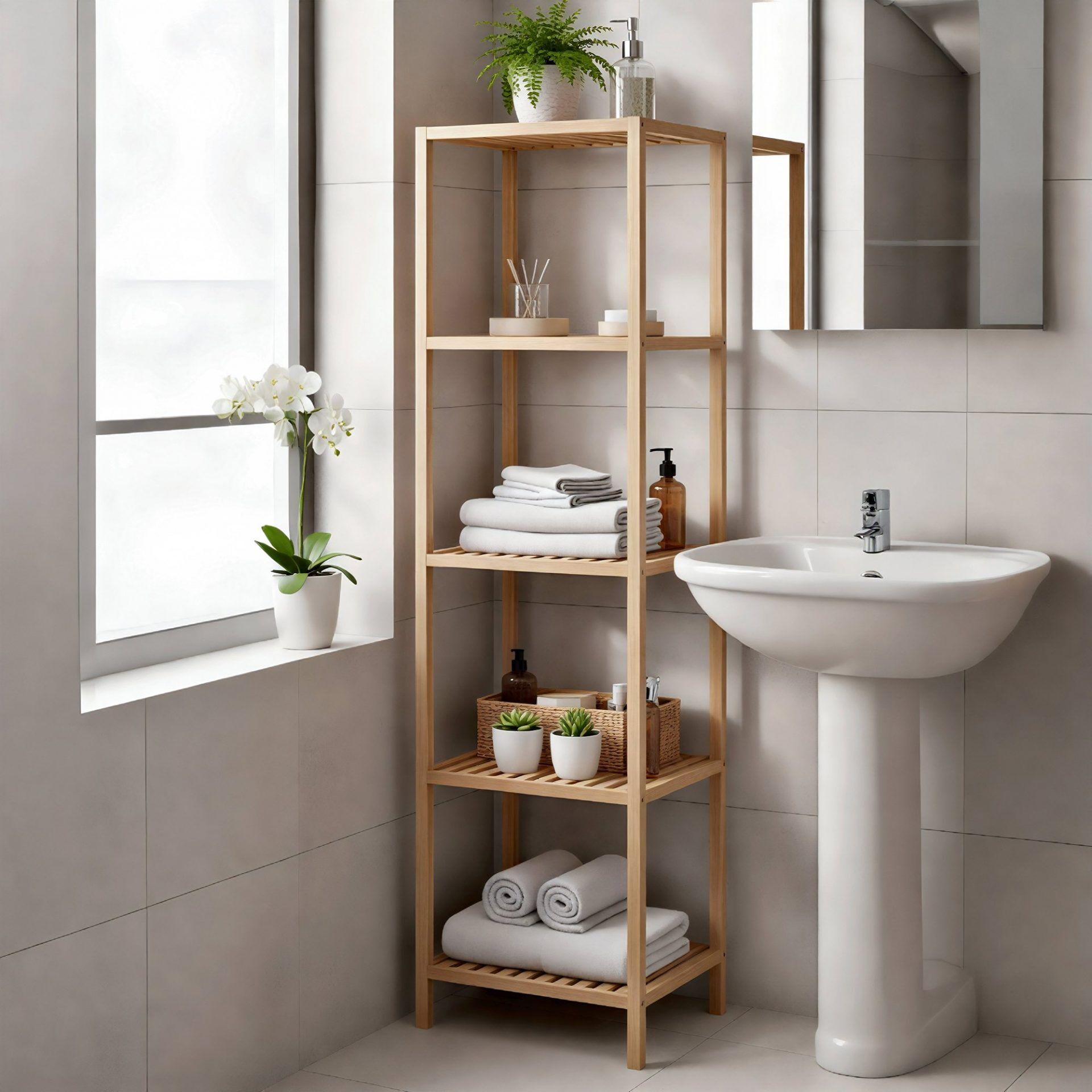 Badregal Zinnien L, natura