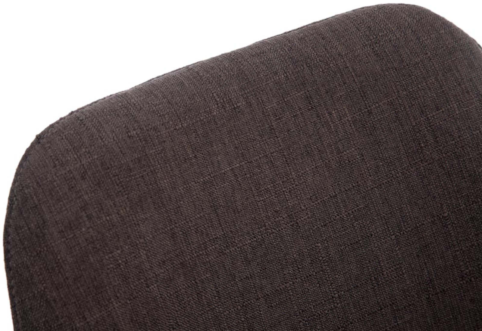 4er Set Besucherstühle Borneo V2 Walnuss Stoff, dunkelgrau