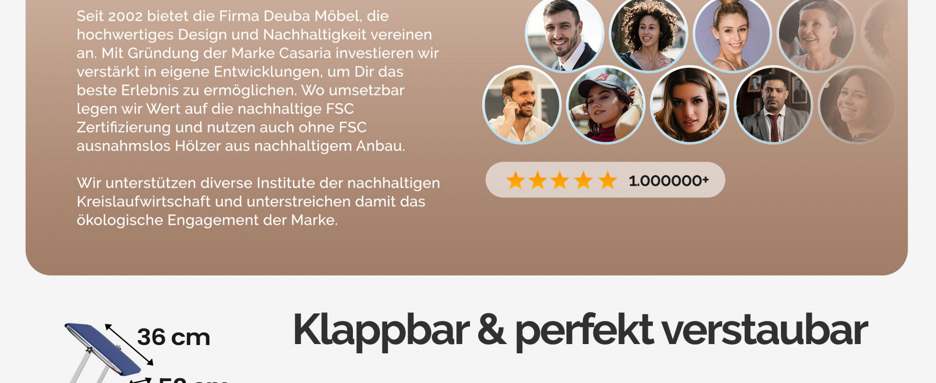 Gartenliege Bari Blau 210x60x81cm