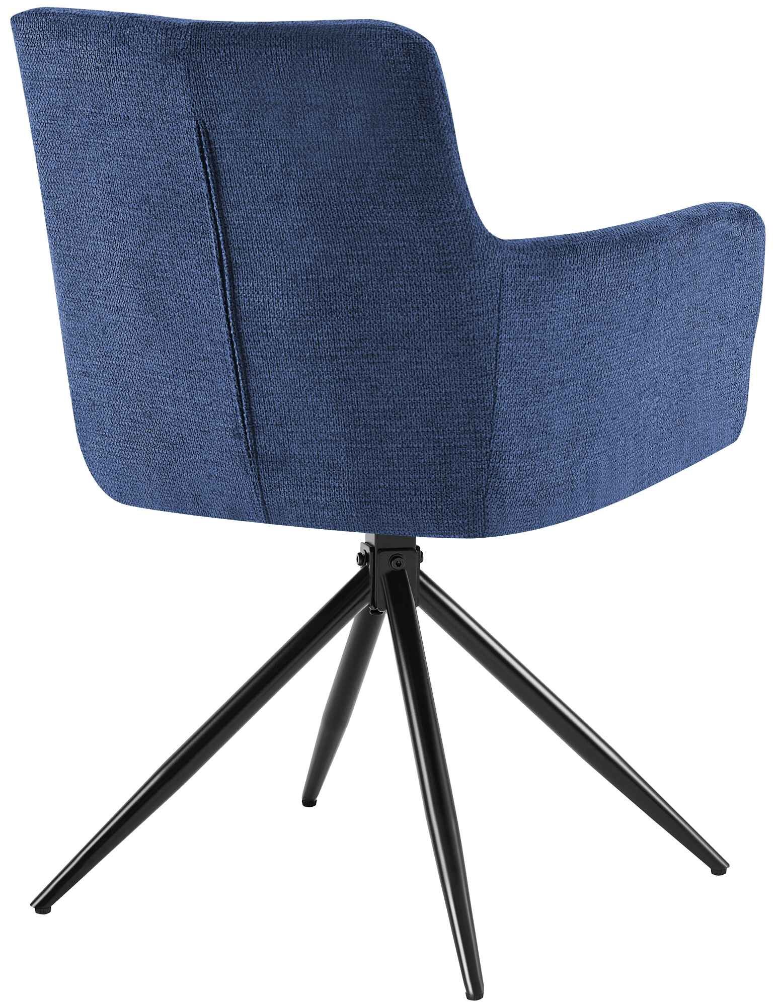 2er Set Esszimmerstuhl Jonah Stoff, dunkelblau