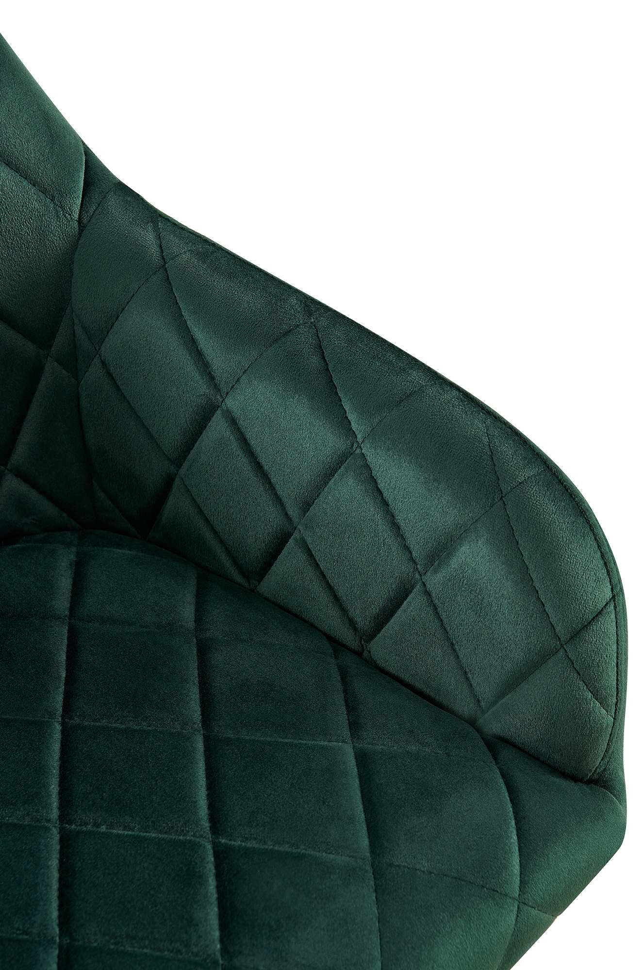 2er Set Esszimmerstuhl Monett Samt G, grün