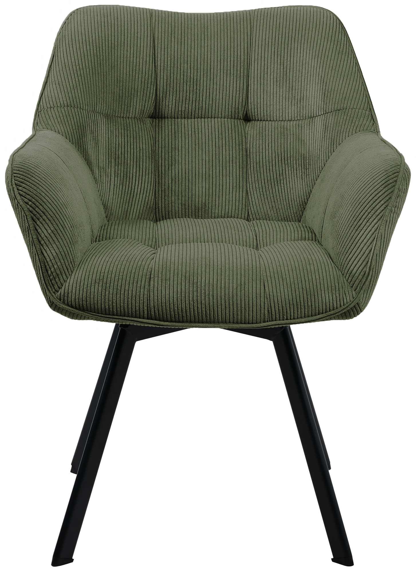 Esszimmerstuhl Jordi Cord, grün