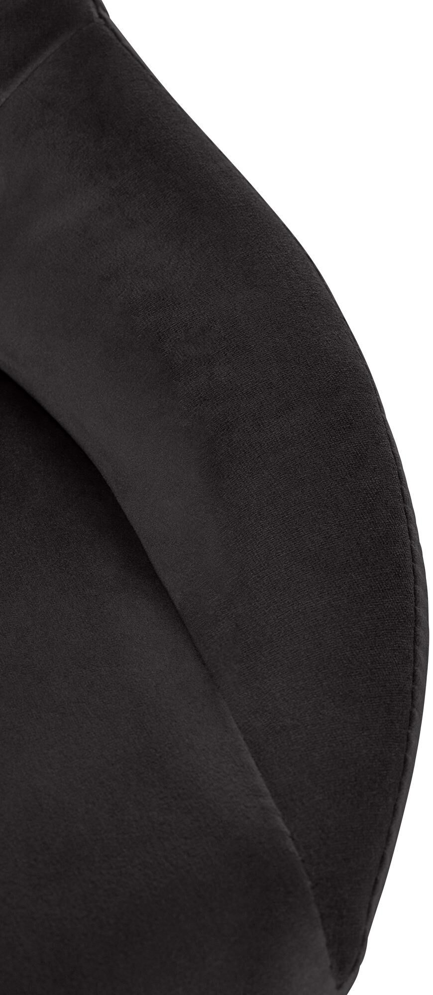 2er Set Barhocker Milet Samt G, schwarz