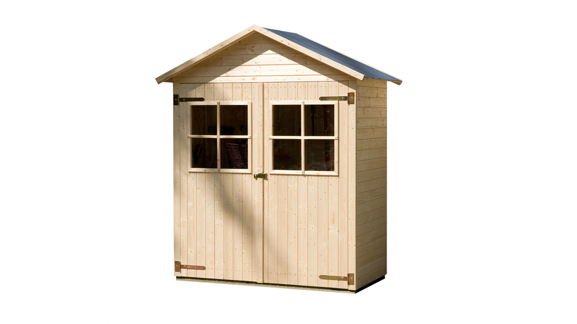 weka Garten-/Terrassenschrank 357 Gr.2, natur, Satteldach, 14 mm, DT