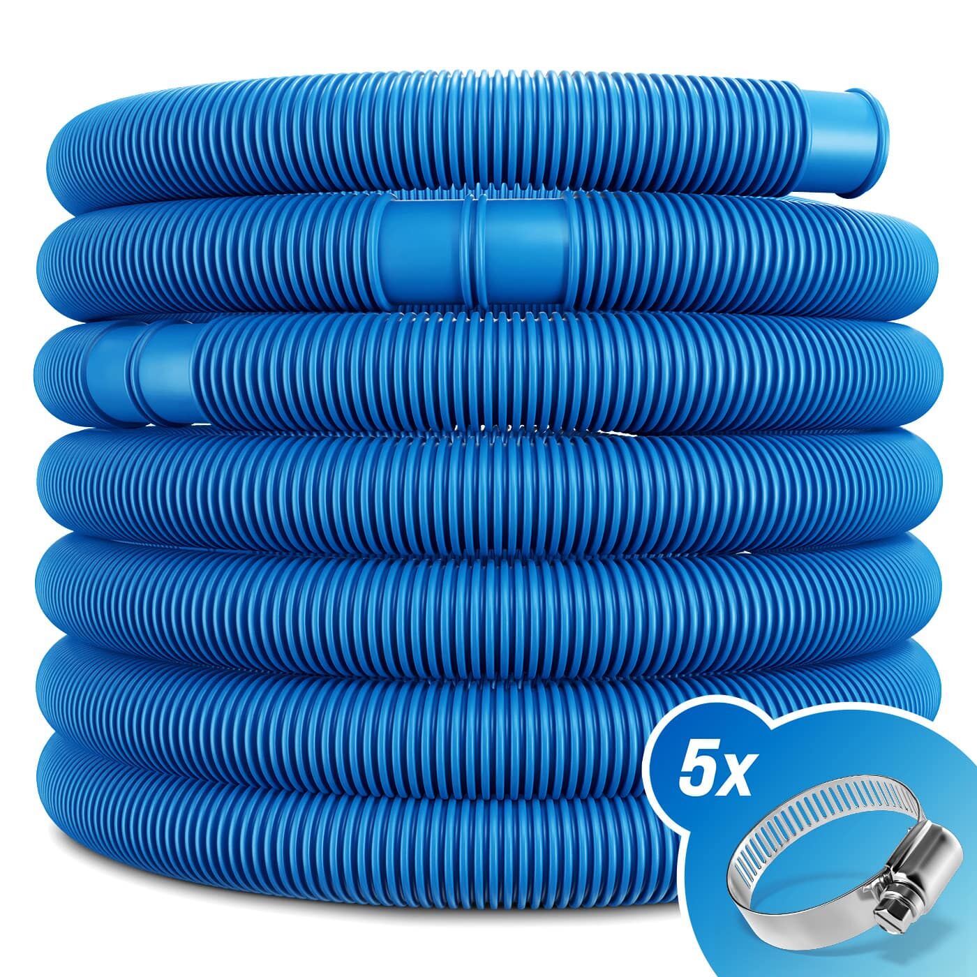Poolschlauch Blau Ø38mm 10m