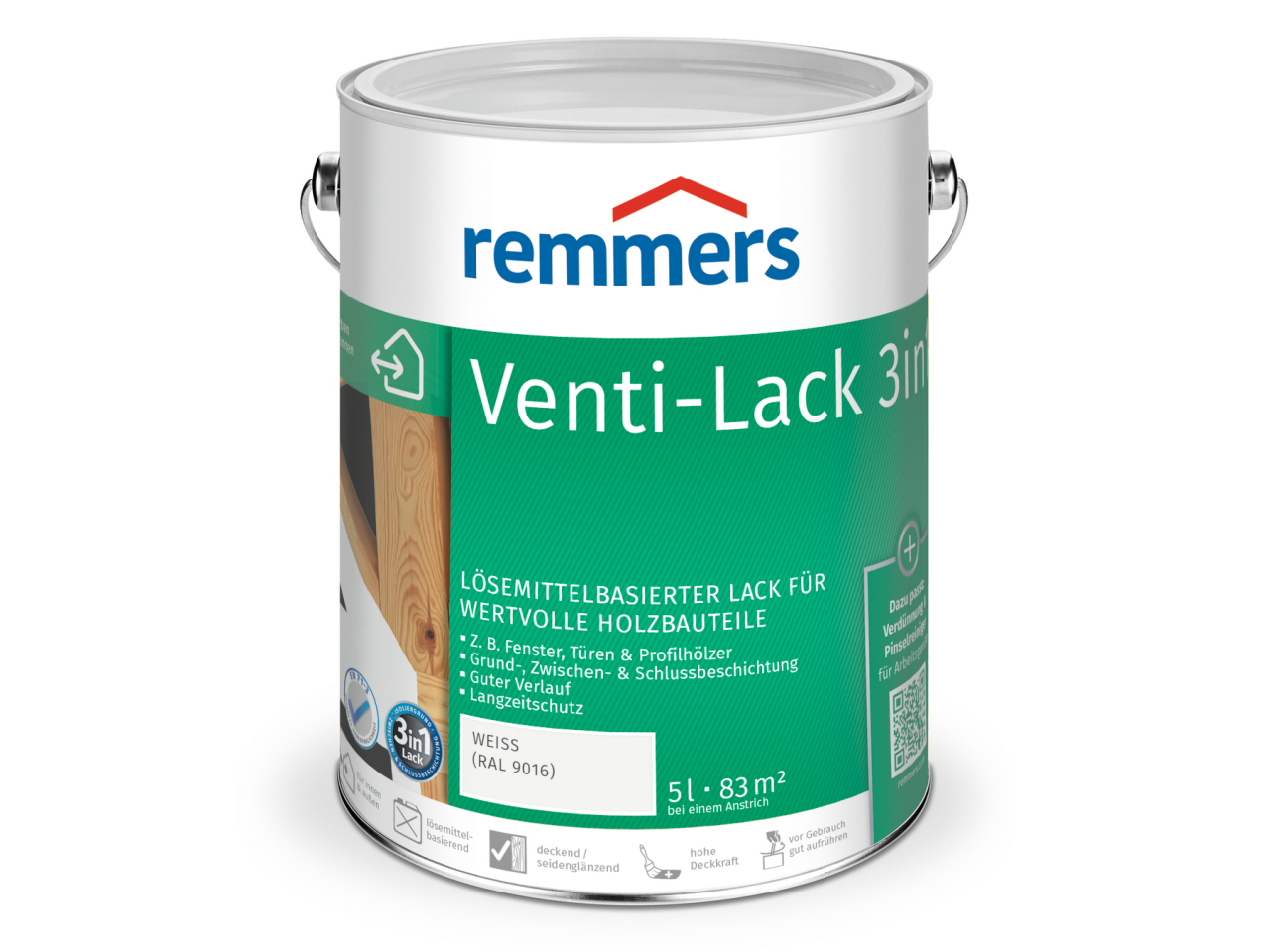 Remmers Venti-Lack 3in1 5 l weiß (RAL 9016)