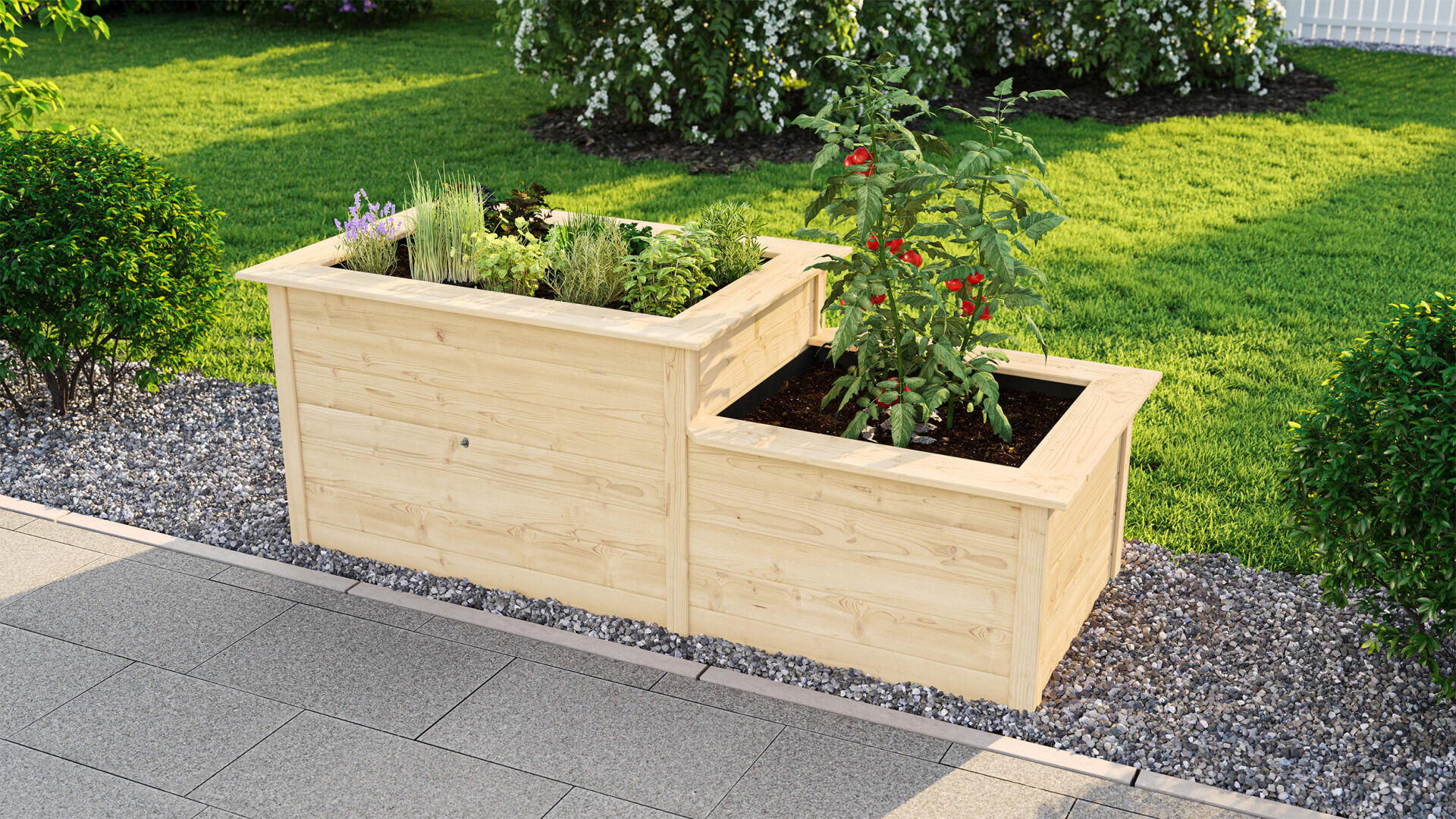 weka Hochbeet 205x79 21mm, Stufe