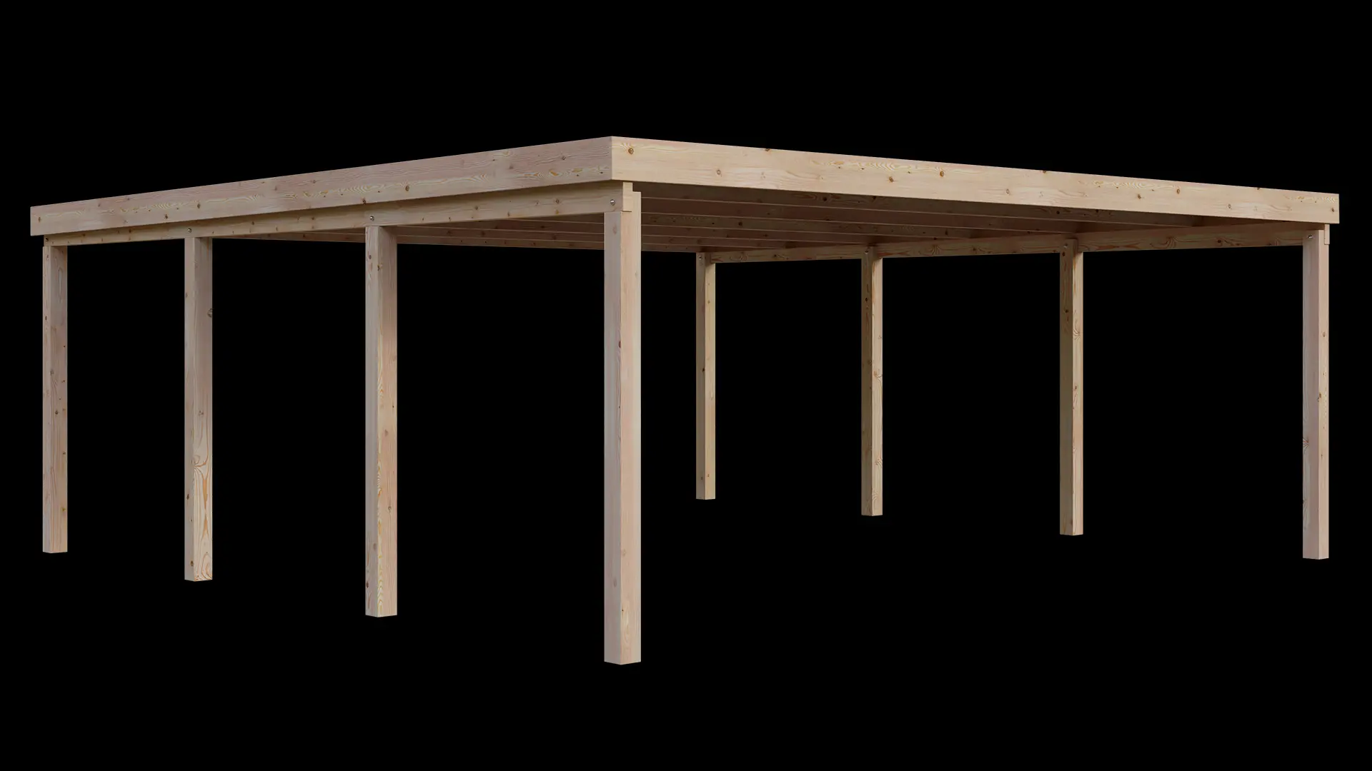 Carport VC 610x600 Lärche