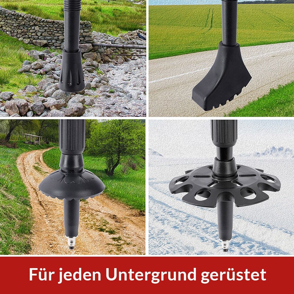 Nordic Walking Stöcke Grau