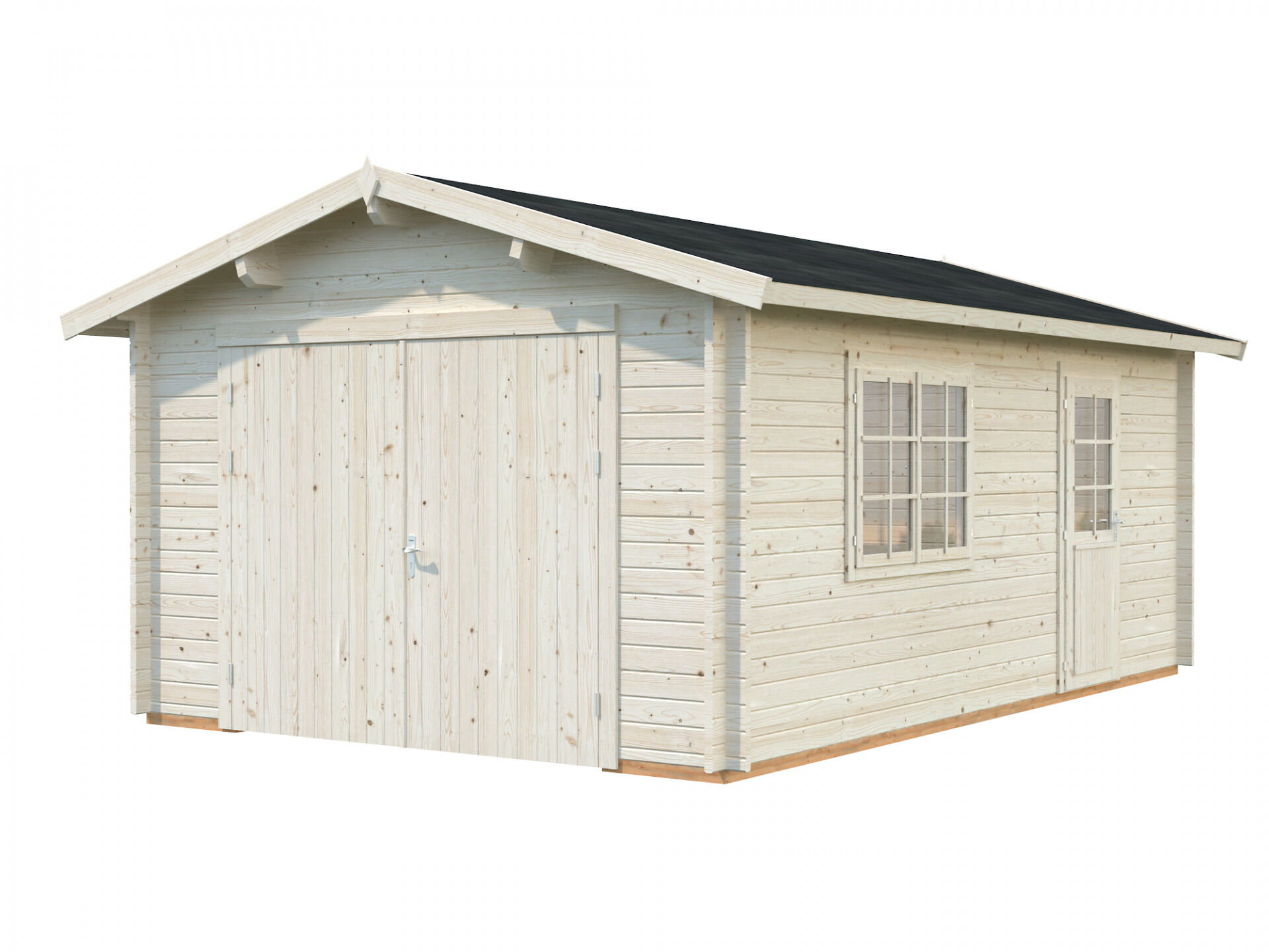 Palmako Holzgarage Roger 19,0 m² mit Holztor