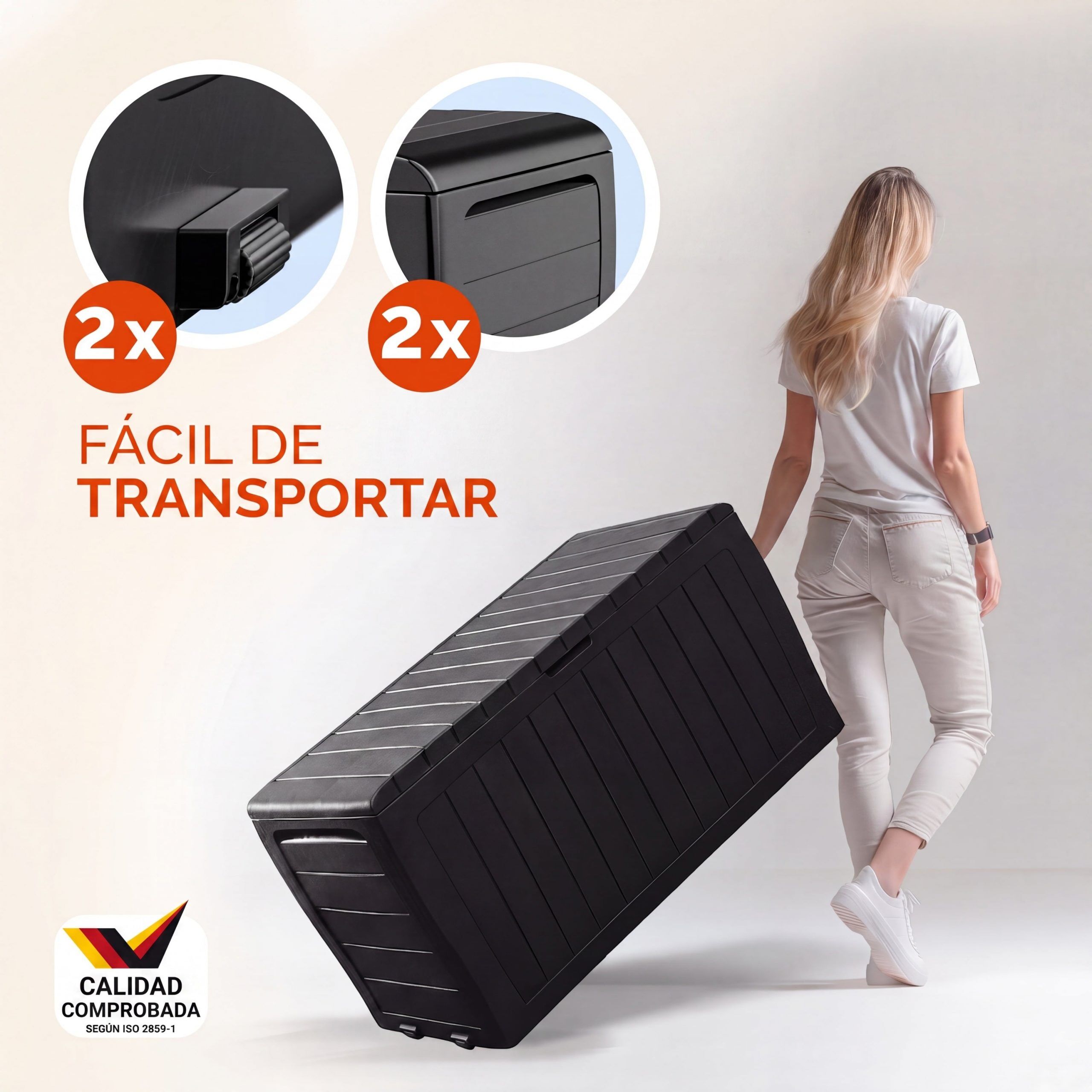 Auflagenbox Marvel Plus Anthrazit 270L